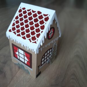 Explosion box Noël, vue de côté