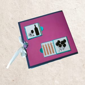 carte anniversaire, vue arrière