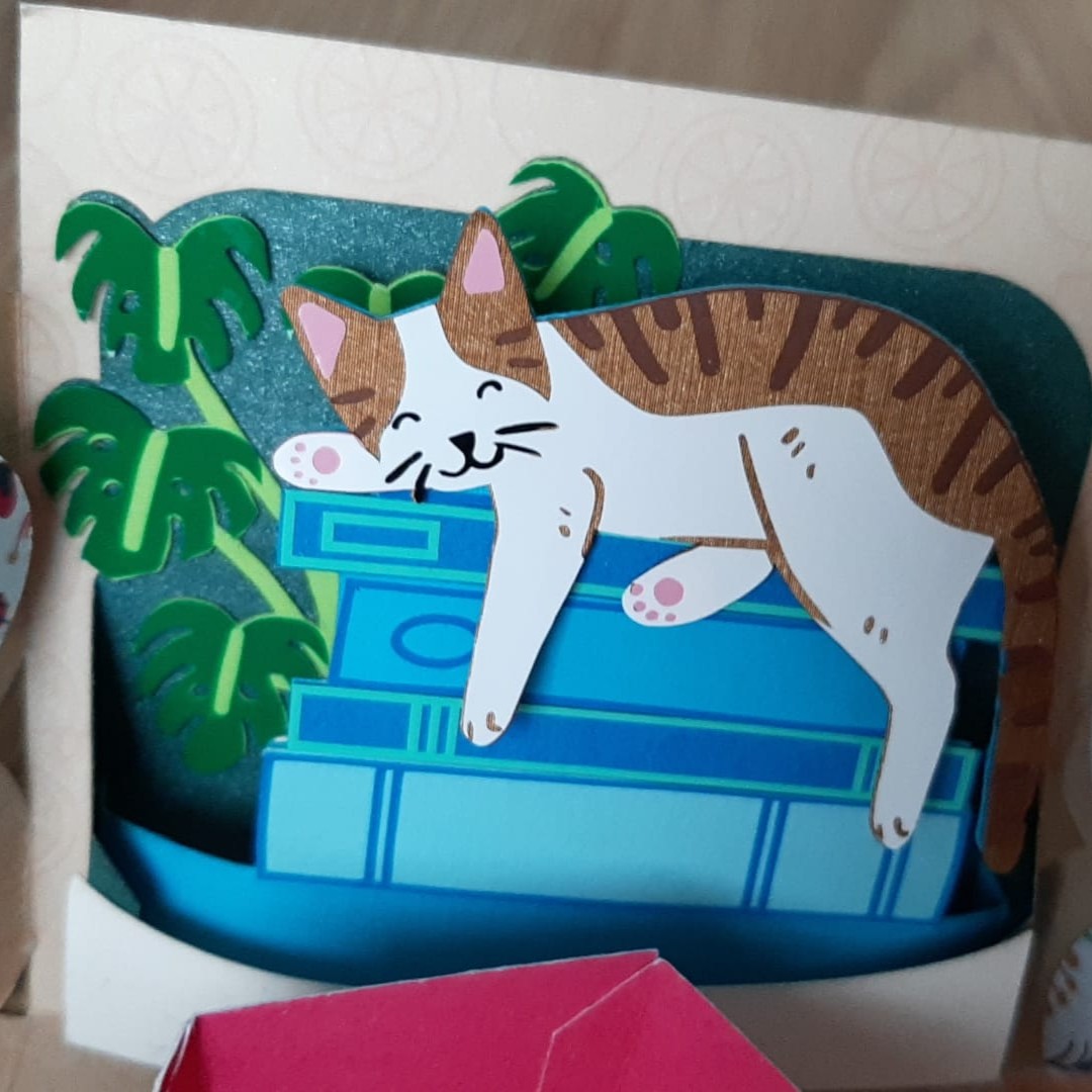 Explosion Box “Tea Time” – Écrin en papier pour carte cadeau ou abonnement détente – Image 4